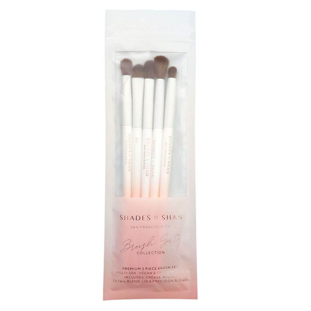 Shades by Shan Brush Set Collection 5 Piece Cosmetic Makeup